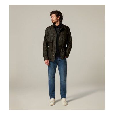 Belstaff para homem. 105300 Jaqueta Fieldmaster verde oliva desgastado (50), Casual, Algodão Belstaff para homem. 105300 Jaqueta Fieldmaster verde oliva desgastado (50), Casual, Algodão