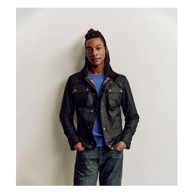 Belstaff para homem. 105306 Jaqueta Racemaster preto (48), Casual, Algodão Belstaff para homem. 105306 Jaqueta Racemaster preto (48), Casual, Algodão