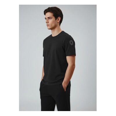 Blauer para homem. 26SBLUH02068 T-shirt Hanson preta (XL), Preto, Casual, Algodão, Manga curta Blauer para homem. 26SBLUH02068 T-shirt Hanson preta (XL), Preto, Casual, Algodão, Manga curta