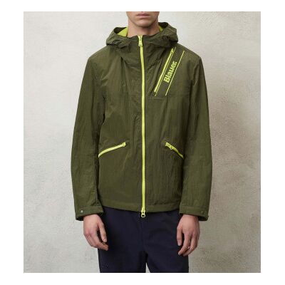 Blauer para homem. 24SBLUC01094 Casaco com efeito frisado Micah verde (S), Casual, Náilon, Manga comprida Blauer para homem. 24SBLUC01094 Casaco com efeito frisado Micah verde (S), Casual, Náilon, Manga comprida