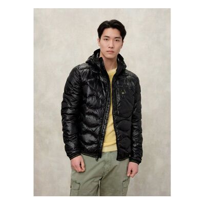 Blauer para homem. 26SBLUC03177 Casaco Wave preto (L), Casual, Poliéster Blauer para homem. 26SBLUC03177 Casaco Wave preto (L), Casual, Poliéster