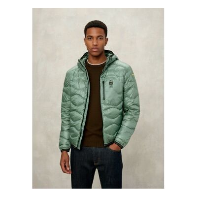 Blauer para homem. 26SBLUC03177 Casaco Wave verde (L), Casual, Poliéster Blauer para homem. 26SBLUC03177 Casaco Wave verde (L), Casual, Poliéster