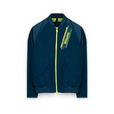 Blauer para homem. 24SBLUC01092 Giubbini Corti casaco Foderato marinho (L), Azul, Casual, Algodão Blauer para homem. 24SBLUC01092 Giubbini Corti casaco Foderato marinho (L), Azul, Casual, Algodão
