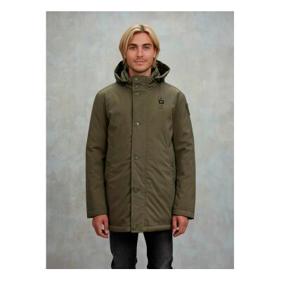 Blauer para homem. 25WBLUK03142 Parka com capuz Chester verde (XL), Casual, Poliéster Blauer para homem. 25WBLUK03142 Parka com capuz Chester verde (XL), Casual, Poliéster
