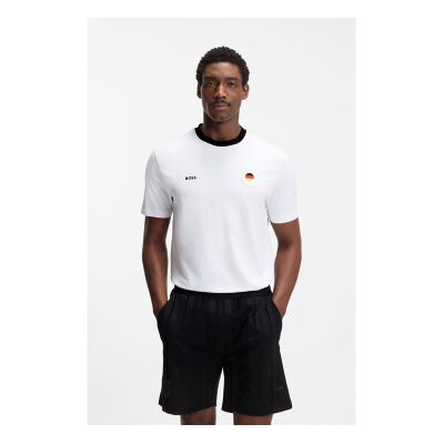 BOSS para homem. 50562134 T-shirt Lux branca (XXL), Branco, Casual, Algodão, Manga curta BOSS para homem. 50562134 T-shirt Lux branca (XXL), Branco, Casual, Algodão, Manga curta