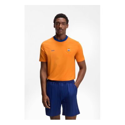 BOSS para homem. 50562134 T-shirt laranja Lux (L), Casual, Algodão, Manga curta BOSS para homem. 50562134 T-shirt laranja Lux (L), Casual, Algodão, Manga curta
