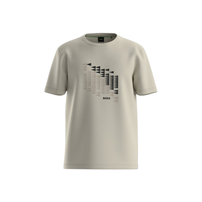 BOSS para homem. 50566853 Camiseta TS Network Flag bege (XL), Casual, Algodão, Manga curta BOSS para homem. 50566853 Camiseta TS Network Flag bege (XL), Casual, Algodão, Manga curta