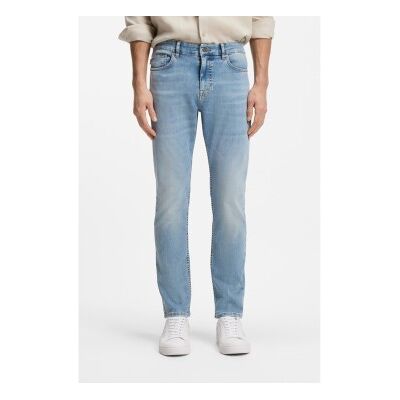 BOSS para homem. 50556874 Calças de ganga Delaware slim fit turquesa (32/30), Azul, Casual, Algodão, Denim BOSS para homem. 50556874 Calças de ganga Delaware slim fit turquesa (32/30), Azul, Casual, Algodão, Denim