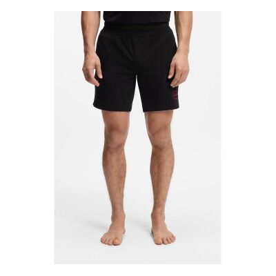 HUGO para homem. 50525247 Calções de algodão elástico logotipo emoldurado logotipo preto (L), Casual HUGO para homem. 50525247 Calções de algodão elástico logotipo emoldurado logotipo preto (L), Casual