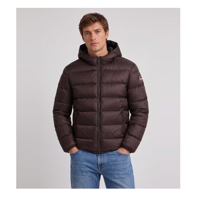 Colmar para homem. 12000007-3JQ Plumífero em contraste com capuz marrom (48), Casual, Poliamida Colmar para homem. 12000007-3JQ Plumífero em contraste com capuz marrom (48), Casual, Poliamida