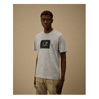 C.P. Company para homem. RCCMTS723A005100W Camiseta 30/1 Logo cinza (L), Casual, Algodão, Manga curta C.P. Company para homem. RCCMTS723A005100W Camiseta 30/1 Logo cinza (L), Casual, Algodão, Manga curta