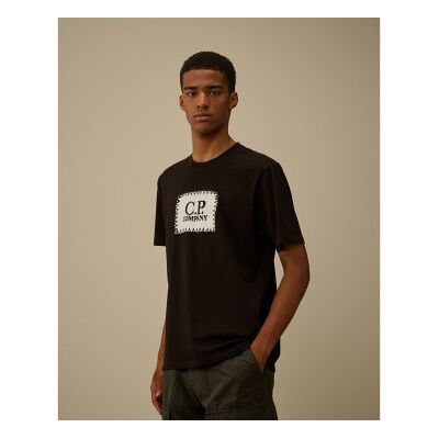 C.P. Company para homem. RCCMTS723A005100W T-shirt 30/1 preta (XXL), Preto, Casual, Algodão, Manga curta C.P. Company para homem. RCCMTS723A005100W T-shirt 30/1 preta (XXL), Preto, Casual, Algodão, Manga curta