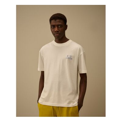 C.P. Company para homem. 20CMTS143A110579W T-shirt Comfort em branco (L), Casual, Algodão, Manga curta C.P. Company para homem. 20CMTS143A110579W T-shirt Comfort em branco (L), Casual, Algodão, Manga curta