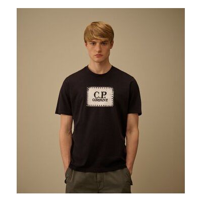 C.P. Company para homem. RCCMTS723A005100W T-shirt Logo Label azul-marinho (L), Casual, Algodão, Manga curta C.P. Company para homem. RCCMTS723A005100W T-shirt Logo Label azul-marinho (L), Casual, Algodão, Manga curta