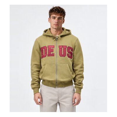 Deus Ex Machina para homem. D263MZH345 Moletom com capuz e zíper Victory Lap verde (M), Casual, Algodão Reciclado Deus Ex Machina para homem. D263MZH345 Moletom com capuz e zíper Victory Lap verde (M), Casual, Algodão Reciclado
