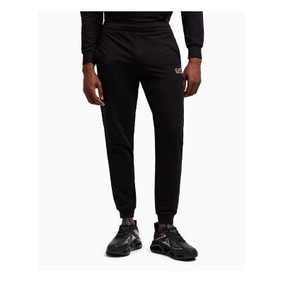 EA7 - Slim Jersey Joggers - Preto/Dourado - Homem - XS EA7 - Slim Jersey Joggers - Preto/Dourado - Homem - XS