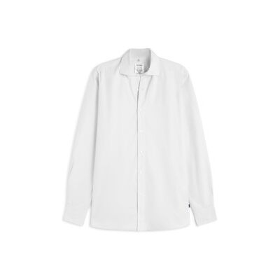 ECOALF para homem. MCMGASRALFRE0712W24-000 Camisa Alfredo branca (XXL), Branco, Casual, Manga comprida, Algodão orgânico, Sustentável ECOALF para homem. MCMGASRALFRE0712W24-000 Camisa Alfredo branca (XXL), Branco, Casual, Manga comprida, Algodão orgânico, Sustentável