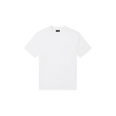 Emporio Armani para homem. EM005491_AF24839 T-shirt básica Lyocell branca (XL), Branco, Casual, Manga curta Emporio Armani para homem. EM005491_AF24839 T-shirt básica Lyocell branca (XL), Branco, Casual, Manga curta