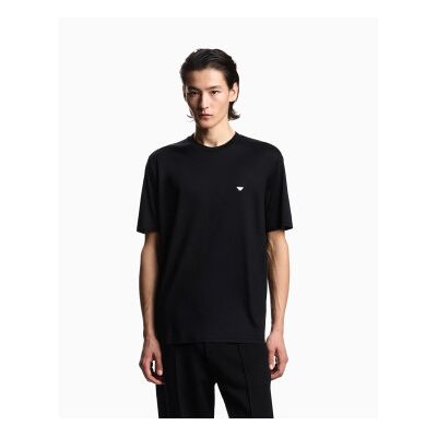 Emporio Armani para homem. EM004592_AF13747 T-shirt Eagle Relief preta (XL), Preto, Casual, Manga curta, Lyocell Emporio Armani para homem. EM004592_AF13747 T-shirt Eagle Relief preta (XL), Preto, Casual, Manga curta, Lyocell