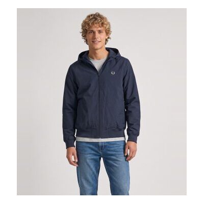 Fred Perry para homem. J1304 Casaco com capuz Brentham marinho (S), Azul, Casual, Poliamida, Sustentável Fred Perry para homem. J1304 Casaco com capuz Brentham marinho (S), Azul, Casual, Poliamida, Sustentável