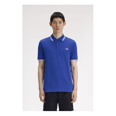 Fred Perry para homem. M6000 Pólo azul M6000 liso (M), Casual, Algodão, Manga curta Fred Perry para homem. M6000 Pólo azul M6000 liso (M), Casual, Algodão, Manga curta