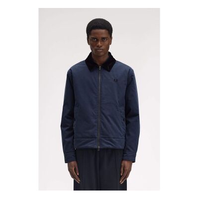 Fred Perry para homem. J8535 Casaco Caban azul-marinho (L), Casual, Algodão Fred Perry para homem. J8535 Casaco Caban azul-marinho (L), Casual, Algodão