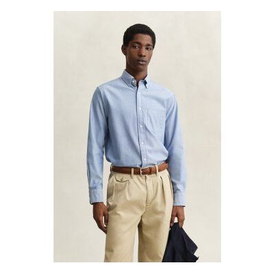 Gant para homem. 3250255 Camisa Oxford Regular Fit Archive azul (XXL), Casual, Algodão, Clássico, Manga comprida Gant para homem. 3250255 Camisa Oxford Regular Fit Archive azul (XXL), Casual, Algodão, Clássico, Manga comprida
