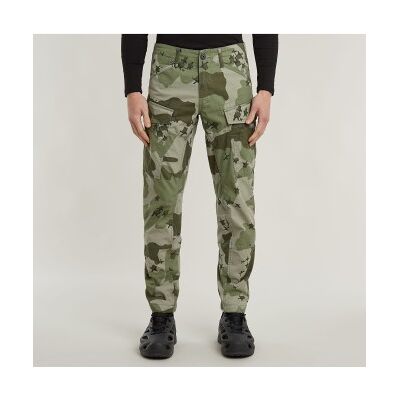 G-Star para homem. D25831-E026-H351 Calças cónicas regulares Cargo verdes (28/32), Casual, Camuflagem, Algodão G-Star para homem. D25831-E026-H351 Calças cónicas regulares Cargo verdes (28/32), Casual, Camuflagem, Algodão