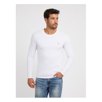Guess para homem. M2YI28J1314 T-shirt branca de manga comprida (M), Branco, Casual, Algodão Guess para homem. M2YI28J1314 T-shirt branca de manga comprida (M), Branco, Casual, Algodão