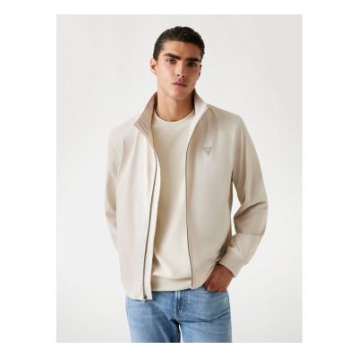 Guess para homem. M4YL13WEZ70 Casaco técnico elástico bege (XXL), Casual, Algodão Guess para homem. M4YL13WEZ70 Casaco técnico elástico bege (XXL), Casual, Algodão
