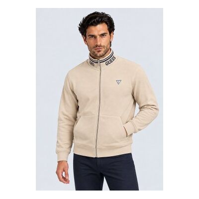 Guess para homem. M6BQ52K6169 Jaqueta trucker com fecho de correr beige (XL), Bege, Casual, Algodão Guess para homem. M6BQ52K6169 Jaqueta trucker com fecho de correr beige (XL), Bege, Casual, Algodão