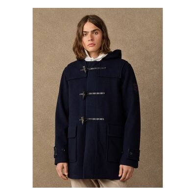 Hackett London para homem. HM4000234 Casaco Duffle marinho (M), Casual, Lã Hackett London para homem. HM4000234 Casaco Duffle marinho (M), Casual, Lã