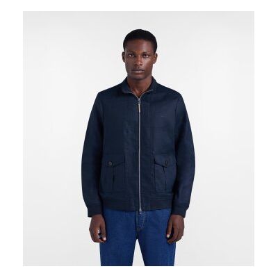 Harmont & Blaine para homem. K0Q3030406690 Casaco com fecho de correr azul-marinho (XXL), Casual, Linho Harmont & Blaine para homem. K0Q3030406690 Casaco com fecho de correr azul-marinho (XXL), Casual, Linho