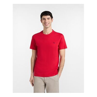 Harmont & Blaine para homem. INQ001021055 T-shirt justa de algodão vermelho (XL), Casual, Manga curta Harmont & Blaine para homem. INQ001021055 T-shirt justa de algodão vermelho (XL), Casual, Manga curta
