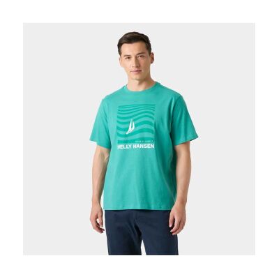 Helly Hansen para homem. 54601 T-shirt Shoreline 3.0 verde (XL), Casual, Esportivo, Algodão, Multisport, Manga curta Helly Hansen para homem. 54601 T-shirt Shoreline 3.0 verde (XL), Casual, Esportivo, Algodão, Multisport, Manga curta