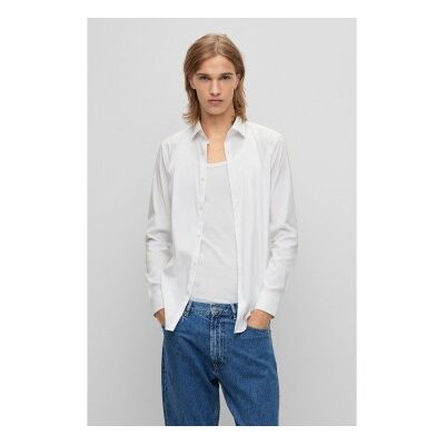 HUGO para homem. 50484023 Camisa Kenno branca (38), Branco, Casual, Algodão, Manga comprida HUGO para homem. 50484023 Camisa Kenno branca (38), Branco, Casual, Algodão, Manga comprida