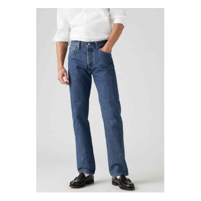 Levis para homem. 00501-0114 Calças de ganga 501 Original stonewash blue (34/34), Azul, Casual, Algodão, Denim, Sustentável Levis para homem. 00501-0114 Calças de ganga 501 Original stonewash blue (34/34), Azul, Casual, Algodão, Denim, Sustentável