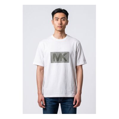 Michael Kors para homem. CT6531DFV4 Camiseta Dot branco (M), Casual, Algodão, Manga curta Michael Kors para homem. CT6531DFV4 Camiseta Dot branco (M), Casual, Algodão, Manga curta