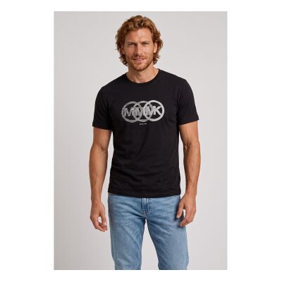 Michael Kors para homem. CT6531IFV4 Camisola Split Victory Logo preta (M), Preto, Casual, Algodão, Manga curta Michael Kors para homem. CT6531IFV4 Camisola Split Victory Logo preta (M), Preto, Casual, Algodão, Manga curta
