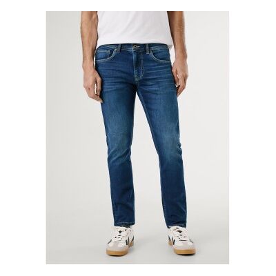 Pepe Jeans para homem. PM2073895AG Calças de ganga Gymdigo Track Slim azul (34/30), Casual, Algodão, Denim Pepe Jeans para homem. PM2073895AG Calças de ganga Gymdigo Track Slim azul (34/30), Casual, Algodão, Denim