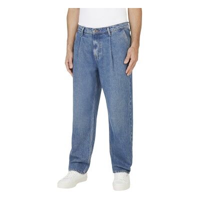Pepe Jeans para homem. PM208210 Calças de ganga de corte largo azul Yale (30/32), Casual, Algodão, Denim Pepe Jeans para homem. PM208210 Calças de ganga de corte largo azul Yale (30/32), Casual, Algodão, Denim