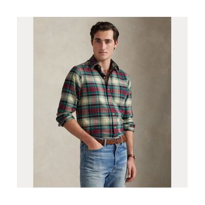 Polo Ralph Lauren para homem. 710P00663001 Camisa xadrez de ajuste personalizado multicolorida (S), Casual, Algodão, Manga comprida Polo Ralph Lauren para homem. 710P00663001 Camisa xadrez de ajuste personalizado multicolorida (S), Casual, Algodão, Manga comprida