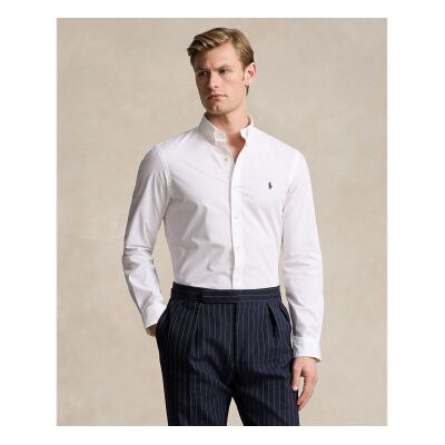 Polo Ralph Lauren para homem. 710928254002 Camisa de popelina stretch Camisa de popelina Slim Fit branca (S), Branco, Casual, Algodão, Manga Polo Ralph Lauren para homem. 710928254002 Camisa de popelina stretch Camisa de popelina Slim Fit branca (S), Branco, Casual, Algodão, Manga