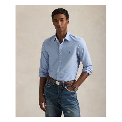 Polo Ralph Lauren para homem. 710549084007 Camisa Oxford de corte justo azul (S), Casual, Algodão, Manga comprida Polo Ralph Lauren para homem. 710549084007 Camisa Oxford de corte justo azul (S), Casual, Algodão, Manga comprida