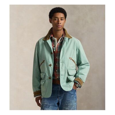 Polo Ralph Lauren para homem. 710P02026001 Casaco de lona verde (L), Casual, Algodão Polo Ralph Lauren para homem. 710P02026001 Casaco de lona verde (L), Casual, Algodão