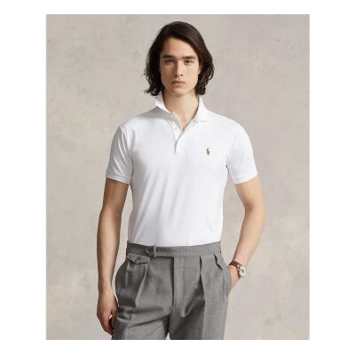 Polo Ralph Lauren para homem. 710685514001 Camisa pólo branca de toque suave (XXL), Branco, Casual, Algodão, Manga curta Polo Ralph Lauren para homem. 710685514001 Camisa pólo branca de toque suave (XXL), Branco, Casual, Algodão, Manga curta