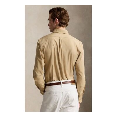 Polo Ralph Lauren para homem. 710929349503 Camisa de popelina elástica Custom Fit bege (XXL), Casual, Algodão, Manga comprida Polo Ralph Lauren para homem. 710929349503 Camisa de popelina elástica Custom Fit bege (XXL), Casual, Algodão, Manga comprida