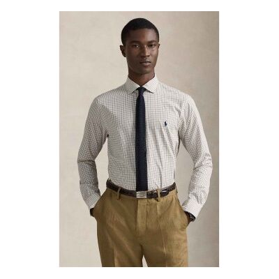 Polo Ralph Lauren para homem. 710974534011 Camisa de popelina elástica de ajuste personalizado Branco (L), Casual, Algodão, Clássico, Manga Polo Ralph Lauren para homem. 710974534011 Camisa de popelina elástica de ajuste personalizado Branco (L), Casual, Algodão, Clássico, Manga