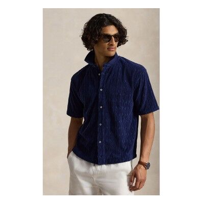 Polo Ralph Lauren para homem. 710B19621001 Camisa de felpa em ponto de oitos Relaxed marinho (XL), Casual, Algodão, Manga curta Polo Ralph Lauren para homem. 710B19621001 Camisa de felpa em ponto de oitos Relaxed marinho (XL), Casual, Algodão, Manga curta