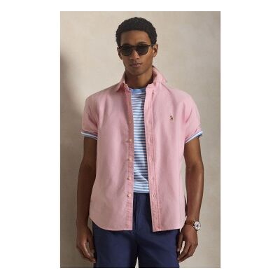 Polo Ralph Lauren para homem. 710850782007 Camisa oxford Custom Fit rosa (XL), Casual, Algodão, Manga curta Polo Ralph Lauren para homem. 710850782007 Camisa oxford Custom Fit rosa (XL), Casual, Algodão, Manga curta